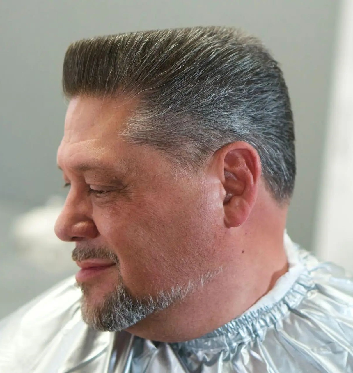 Flat Top with Taper and Neat Beard